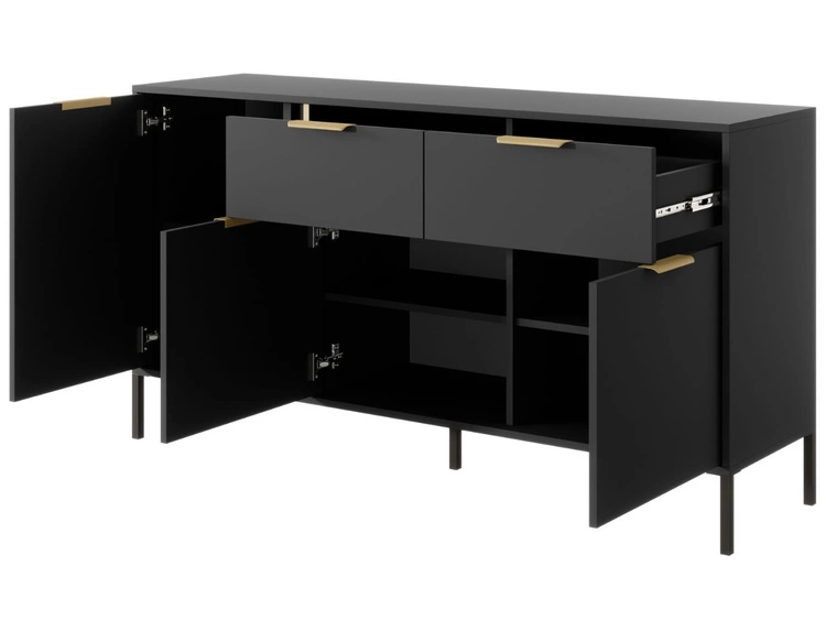 Wohnzimmermöbel-Set Drino Anthrazit