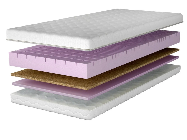 Schaumstoffmatratze mit Polyurethanschaum und Kokosmatte Silence 200x200