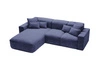 Ecksofa L-Form Links Moderne Ecksofa Leni Dunkelblau