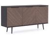 Türkommode 150 cm Nemi Schwarzer Graphit Braun