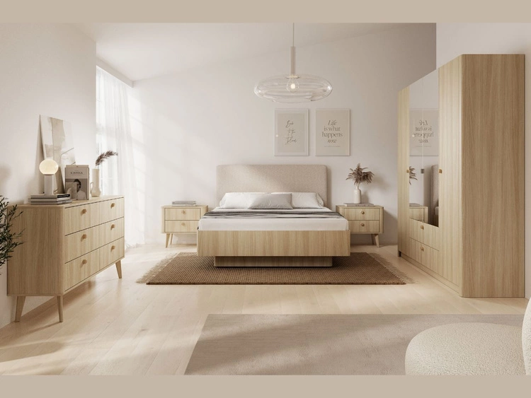 Holzbett 160x200 Bilancio Eiche Barista