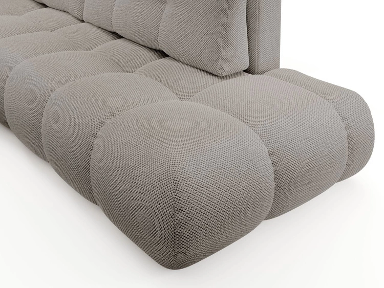 Ecksofa L-Form Links mit Schlaffunktion und Bettkasten Sile L Grau