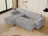 Ecksofa L-Form mit Schlaffunktion und Bettkasten Monti Links Grau