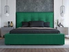 Polsterbett mit Bettkasten und Lattenrost 120x200 Valencia Grün
