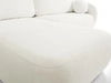 Ecksofa L-Form Links mit Schlaffunktion und Bettkasten Oreo Creme