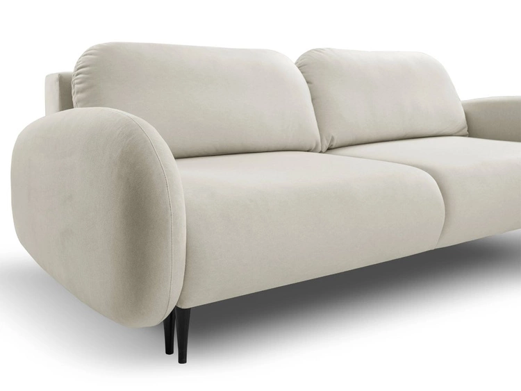 Schlafsofa mit Bettfunktion und Bettkasten Alta Hellgrau