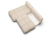 Ecksofa mit Schlaffunktion und Bettkasten Links Milet Beige