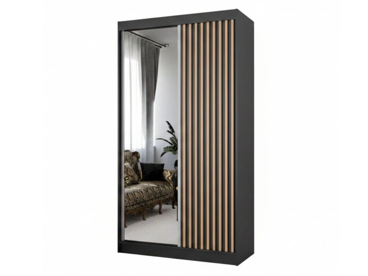 120 cm \ Schwarz || Wotan Eiche \ Ja