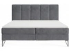Boxspringbett mit Bettkasten 180x200 Vendi grau