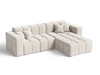 Ecksofa L-Form Rechts Moderne Ecksofa Loopo Creme