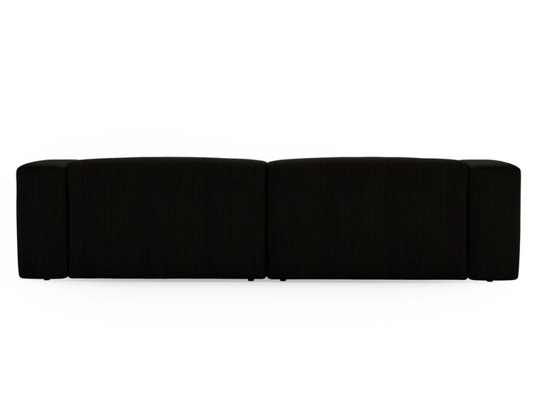 Sofa Moderne Cord Sofa für Wohnzimmer Landi Schwarz
