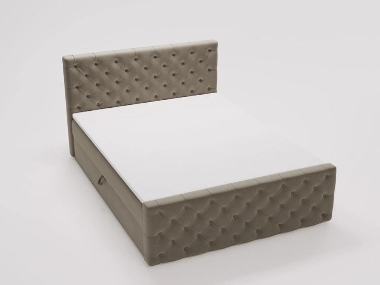 Boxspringbett mit Bettkasten 180x200 Montego Braun