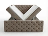 Boxspringbett mit Bettkasten 180x200 Montego Braun