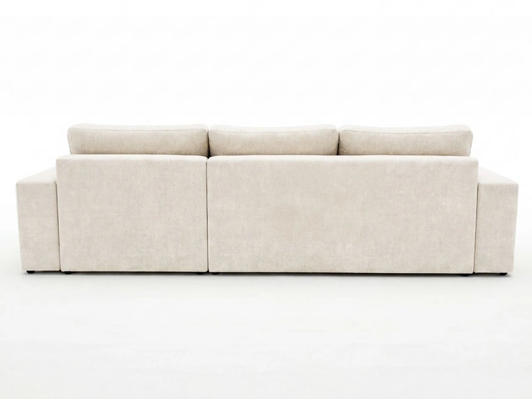 Ecksofa L-Form fürs Wohnzimmer Nesto Rechts Creme