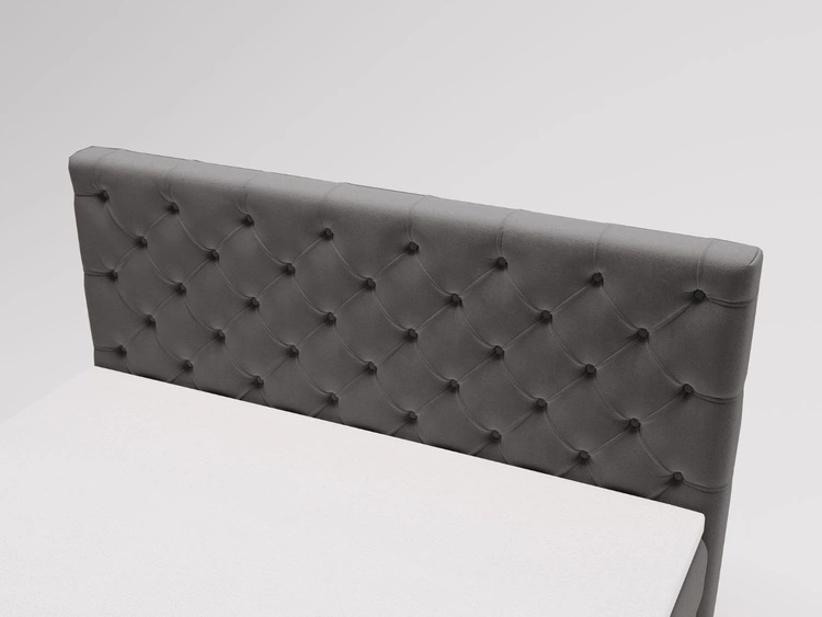 Boxspringbett mit Bettkasten 180x200 Montego Anthrazit