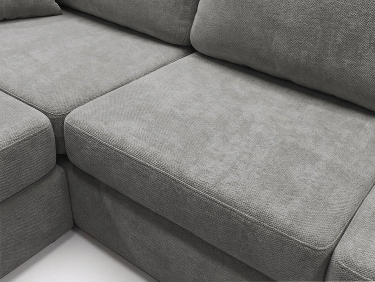Ecksofa L-Form fürs Wohnzimmer Nesto Links Grau