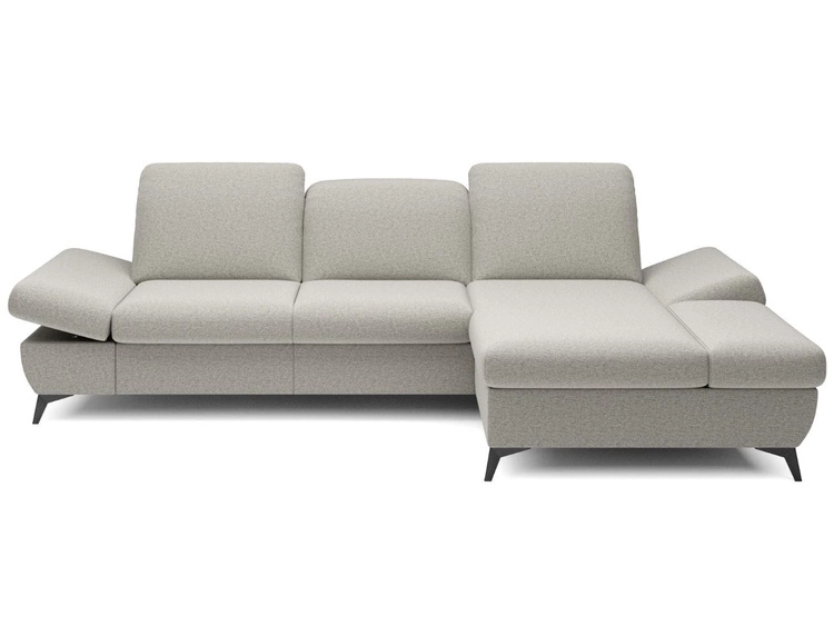 Ecksofa L-Form Rechts mit Schlaffunktion und Bettkasten Hannover Beige