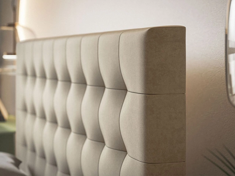 Boxspringbett mit Bettkasten 160x200 Denza Grün