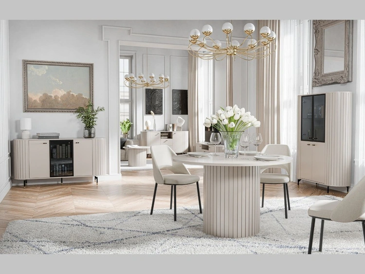 Kommode mit Türen und Schubladen Soria Kaschmir