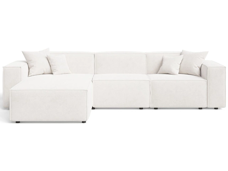 Ecksofa L-Form Links Arizona Creme