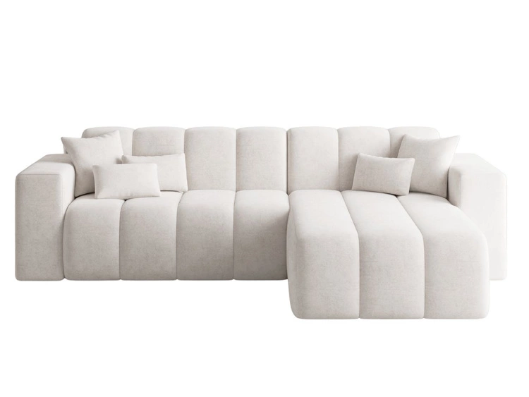 Ecksofa L-Form Rechts Nork Creme