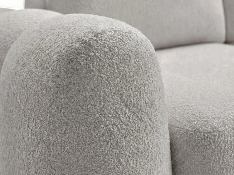 Ecksofa L-Form mit Schlaffunktion und Bettkasten Avelin Links Grau