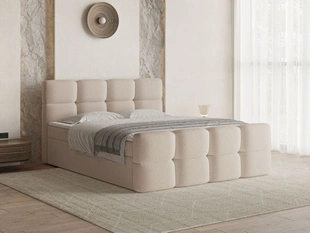 Boxspringbett mit Bettkasten 120x200 Rivon Beige