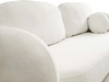 Schlafsofa mit Bettfunktion und Bettkasten Oreo Creme