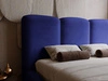 Polsterbett mit Bettkasten und Lattenrost 200x200 Bubble Blau