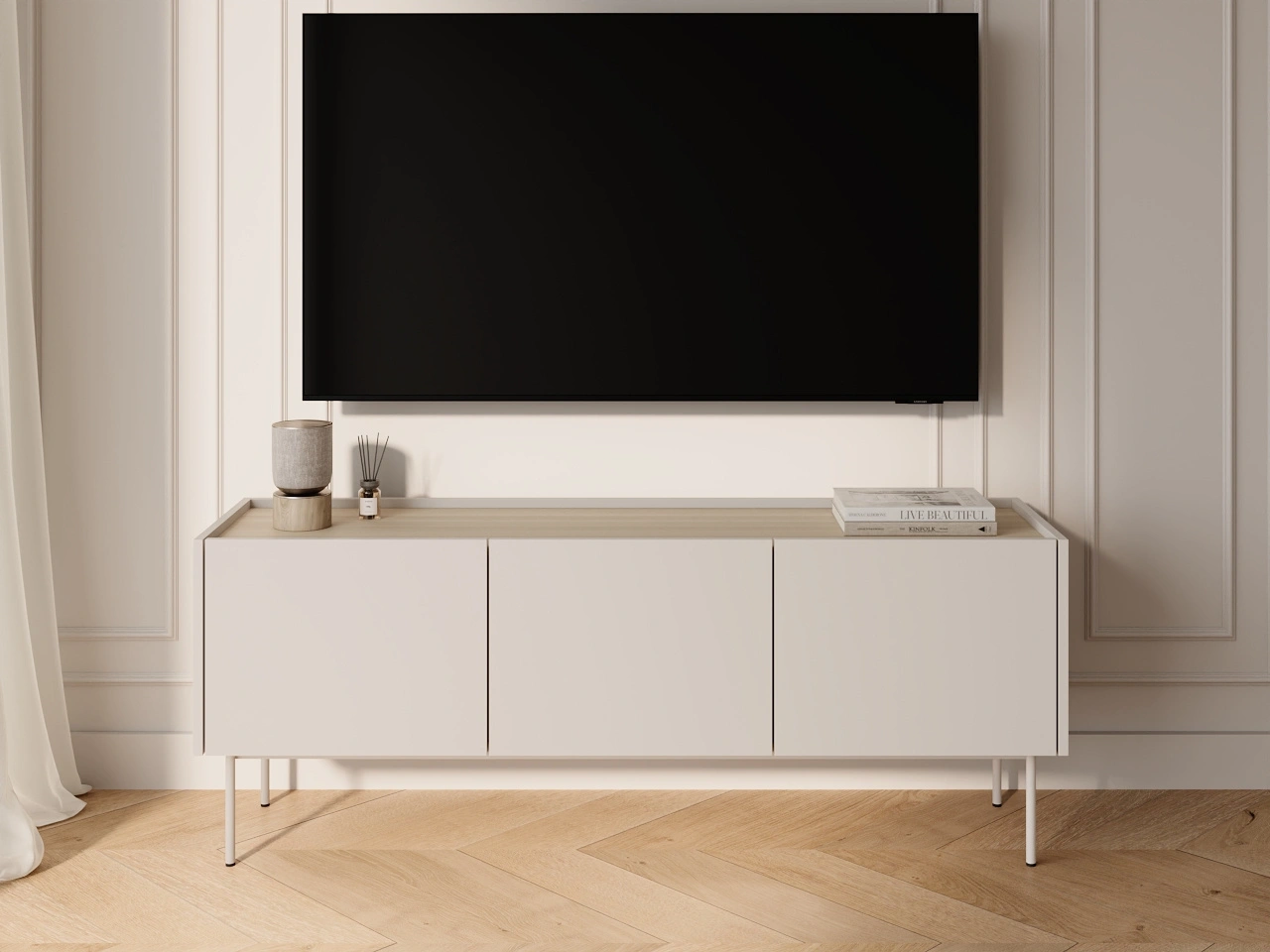 TV-Lowboard mit Türen Drevo Cashmere