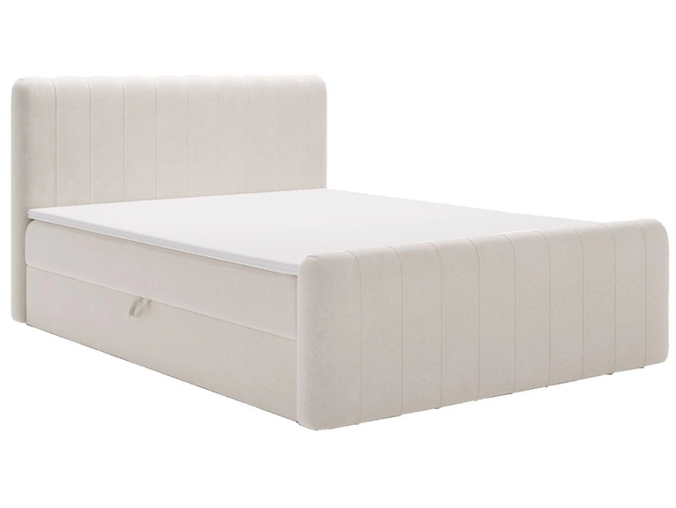 Boxspringbett mit Bettkasten 180x200 Osteno Creme