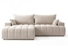 Ecksofa L-Form Links mit Schlaffunktion und Bettkasten Caleo Beige