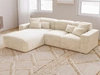 Ecksofa L-Form Links Moderne Ecksofa Leni Beige