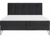 Boxspringbett mit Bettkasten 160x200 Vendi Schwarz