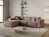 Ecksofa L-Form Links Arizona Braun
