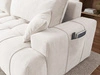 Ecksofa L-Form mit Schlaffunktion und Bettkasten Tulio Links Creme