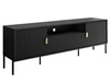 TV-Lowboard breit zweitürig mit Schublade Orlean Schwarz Matt