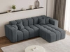Ecksofa L-Form Rechts Moderne Ecksofa Loopo Dunkelgrau