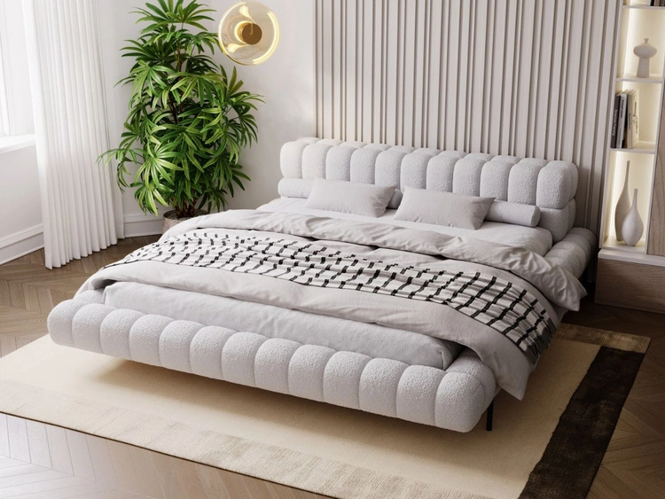 Polsterbett mit Lattenrost 120x200 Imagine Grau