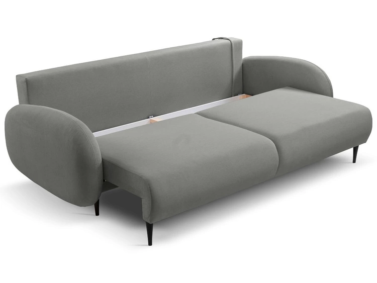Schlafsofa mit Bettfunktion und Bettkasten Alta Grau