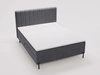 Boxspringbett mit Bettkasten 140x200 Primavera Dunkelgrau