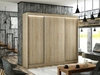 Schiebetürenschrank 250 cm mit LED-Beleuchtung Diano Eiche Sonoma
