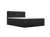 Boxspringbett mit Bettkasten 180x200 Forte Schwarz