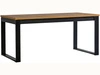 Rechteckiger Ausziehtisch Lavore Wotan Eiche, Schwarz matt