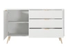 Kommode mit Türe und Schubladen Latina Weiß