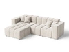Ecksofa L-Form Links Moderne Ecksofa Loopo Creme