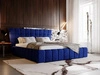 Polsterbett mit Bettkasten und Lattenrost 140x200 Paris Dunkelblau