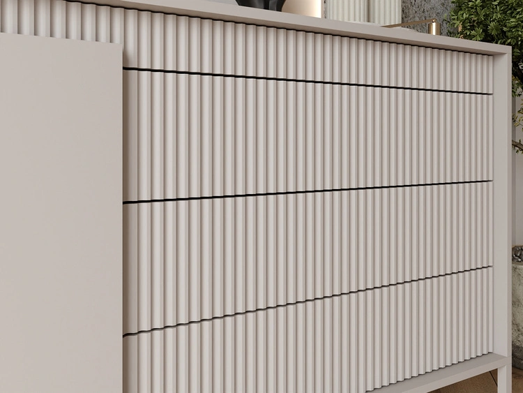 Kommode mit Türen und Schubladen 187 cm Sorano Beige