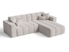Ecksofa L-Form Rechts Nork Beige