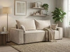Schlafsofa mit Bettfunktion und Bettkasten Sivra Beige